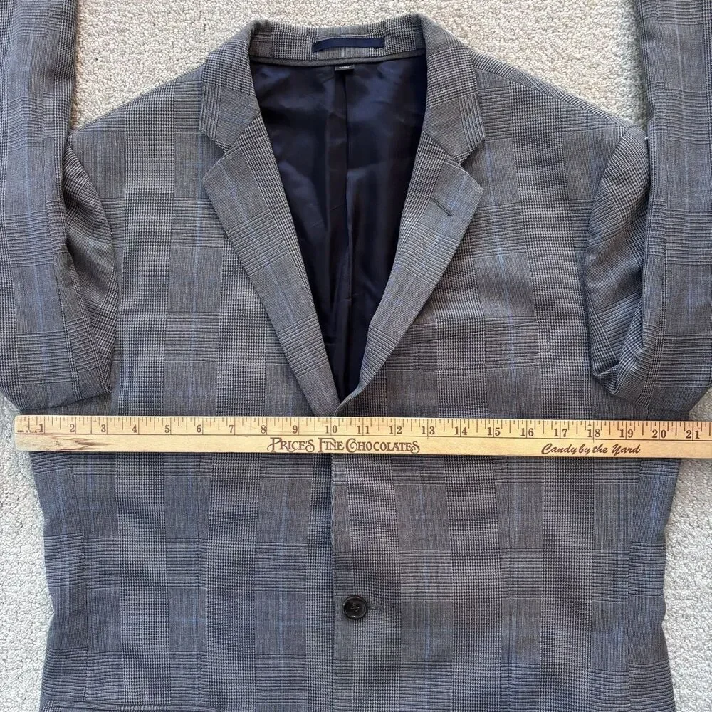 J. CREW 100% Wool Glen Plaid Ludlow Traveler Tollegno 1900 Italy Blazer Jacket